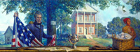 Small image of the "A New Capitol" chamber mural